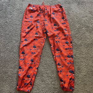 Vintage 90s Syracuse Orange APEX One Pants All Over Print Sweatpants Size XL
